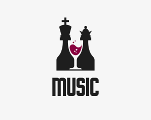 Game - King Queen Wine Bar logo design
