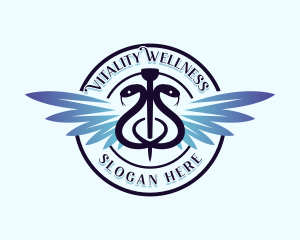 Caduceus Medical Wellness logo design