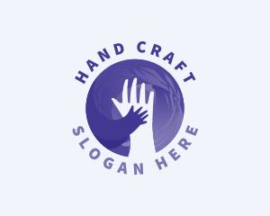 Hand - Hands Parenting Family logo design