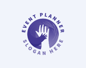 Blue - Hands Parenting Family logo design