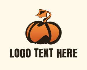 Vegetable Garden - Gradient Pumpkin Farm logo design