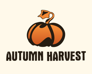 Gradient Pumpkin Farm  logo design