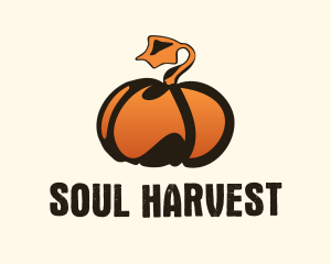 Gradient Pumpkin Farm  logo design