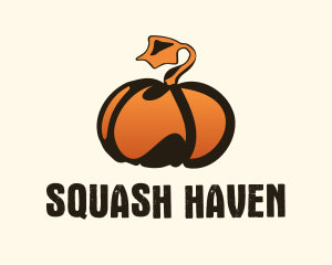 Squash - Gradient Pumpkin Farm logo design