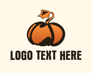 Gradient Pumpkin Farm  Logo