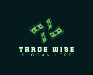 Trader - Money Cash Currency logo design