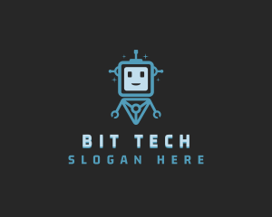 Data Tech Bot logo design