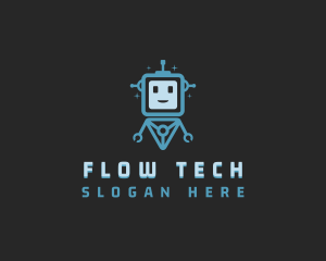 Data Tech Bot logo design