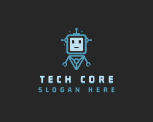 Data Tech Bot logo design