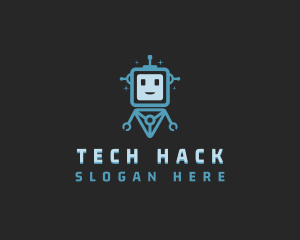 Data Tech Bot logo design