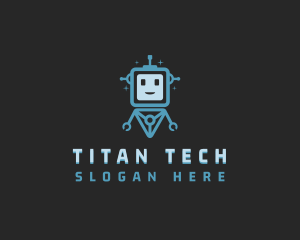 Data Tech Bot logo design