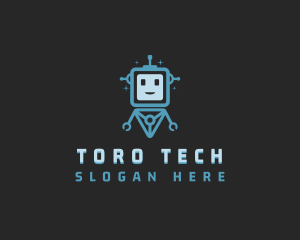 Data Tech Bot logo design