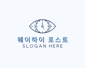 Eye Time Clock logo design