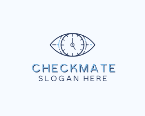 Eye Time Clock logo design