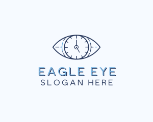 Eye Time Clock logo design