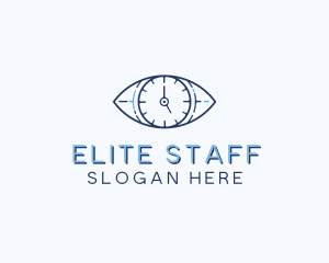 Eye Time Clock logo design