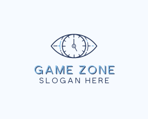 Eye Time Clock logo design