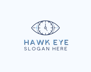 Eye Time Clock logo design