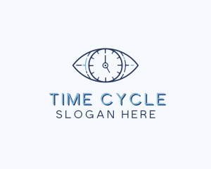 Eye Time Clock logo design