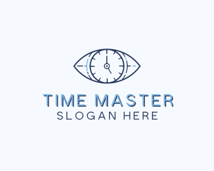 Eye Time Clock logo design