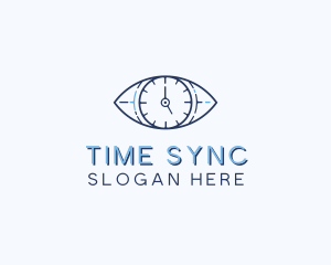 Eye Time Clock logo design