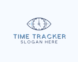 Eye Time Clock logo design