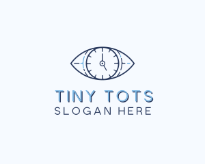 Eye Time Clock logo design