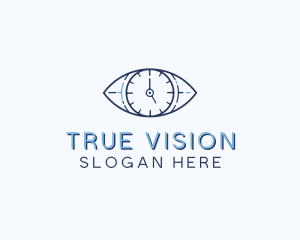 Eye Time Clock logo design