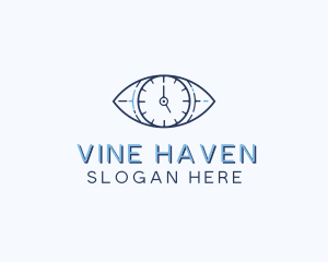 Eye Time Clock logo design