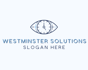 Eye Time Clock logo design