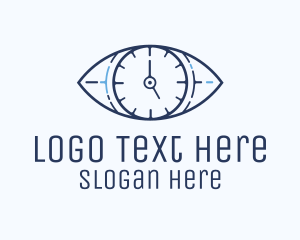 Meeting - Eye Time Clock logo design