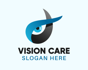 Ophthalmology - Ribbon Eye Gaming logo design