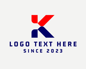Application - Cyber Digital Letter K logo design