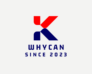 Network - Cyber Digital Letter K logo design