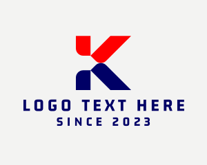 Cyber Digital Letter K logo design