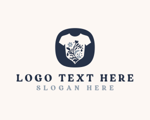 Tshirt - Floral Shirt Laundry logo design