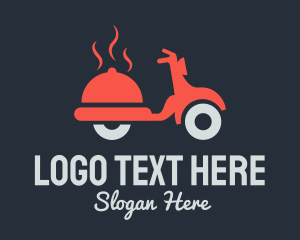 Delivery - Food Delivery Vespa logo design