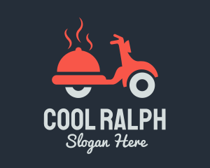 Food - Food Delivery Vespa logo design