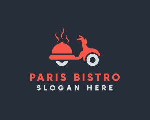 Food Delivery Vespa logo design