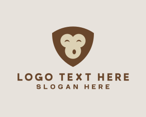 Safari - Animal Monkey Shield logo design
