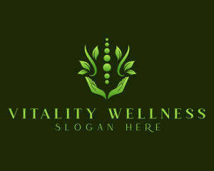 Hand Leaf Wellness logo design