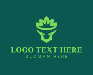 Eco - Eco Bull Crown logo design