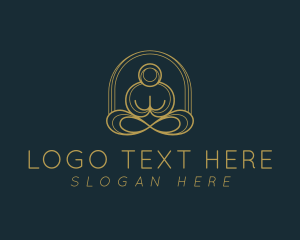 Meditation - Yoga Zen Meditation logo design