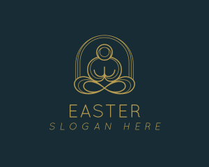 Healty - Yoga Zen Meditation logo design