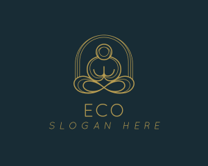 Healty - Yoga Zen Meditation logo design