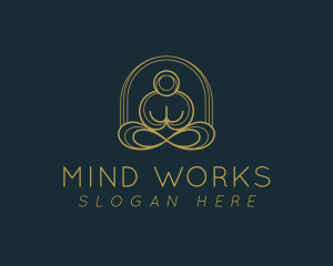 Yoga Zen Meditation  logo design