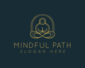 Enlightenment - Yoga Zen Meditation logo design