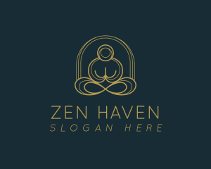 Monk - Yoga Zen Meditation logo design