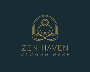 Yoga Zen Meditation  logo design