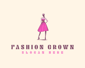 Fashion Mannequin Wardrobe logo design